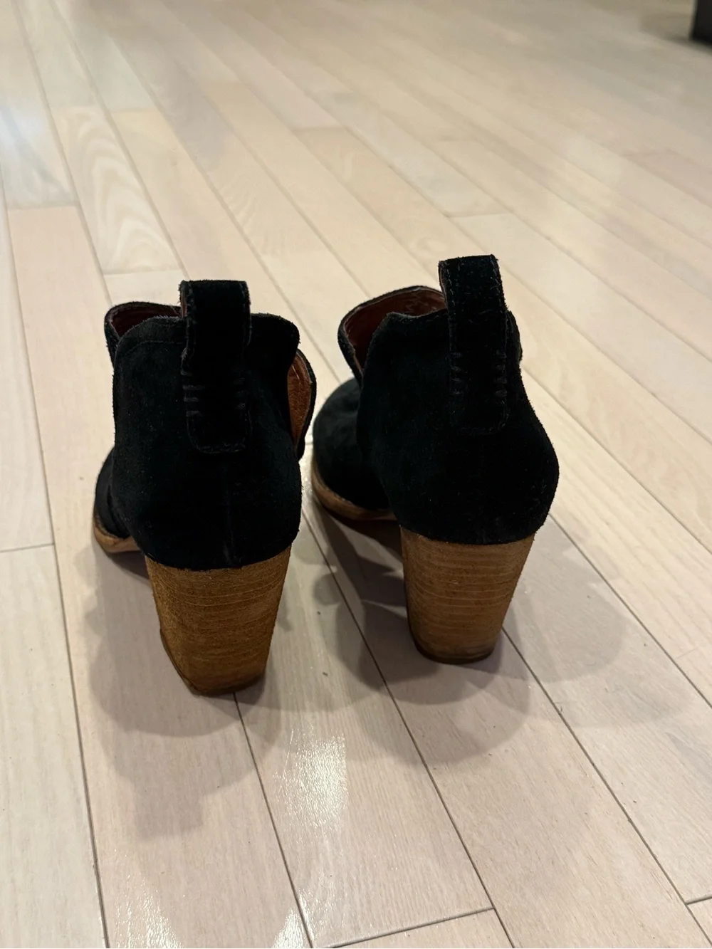 Jeffrey Campbell Black Suede Cutout Booties - Picture 5 of 6